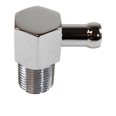 Racing Power Aluminum 90 deg Fitting, Chrome RPC-R4532